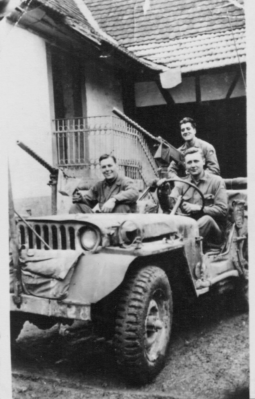 Jim Minn,Joe Sirianni,Bill Lewis,ScoutPeep,Germany1944